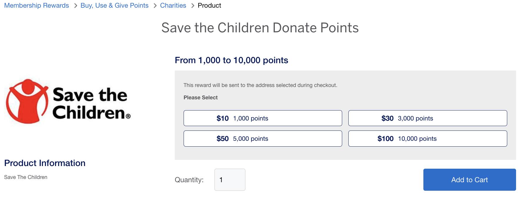 a screenshot of a donation box